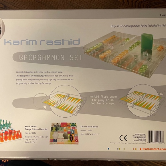 Vintage Karin Rashid Backgammon Set - Picture 3 of 5